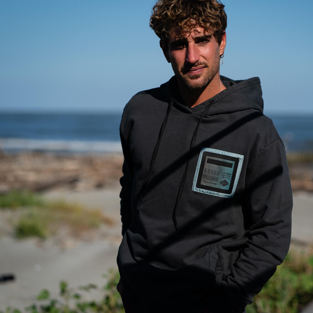 Seay / Felpa con Cappuccio Nera Siargao