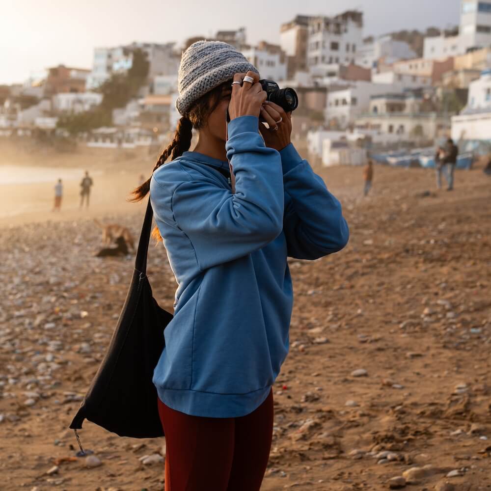 Seay / Felpa Girocollo Blu Bamboo