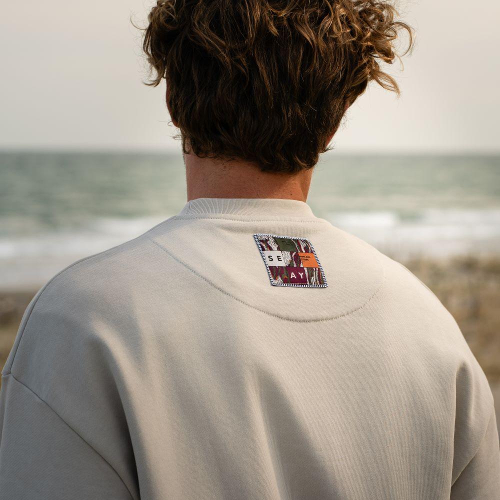 Seay / Felpa Girocollo Cappuccino Delavé