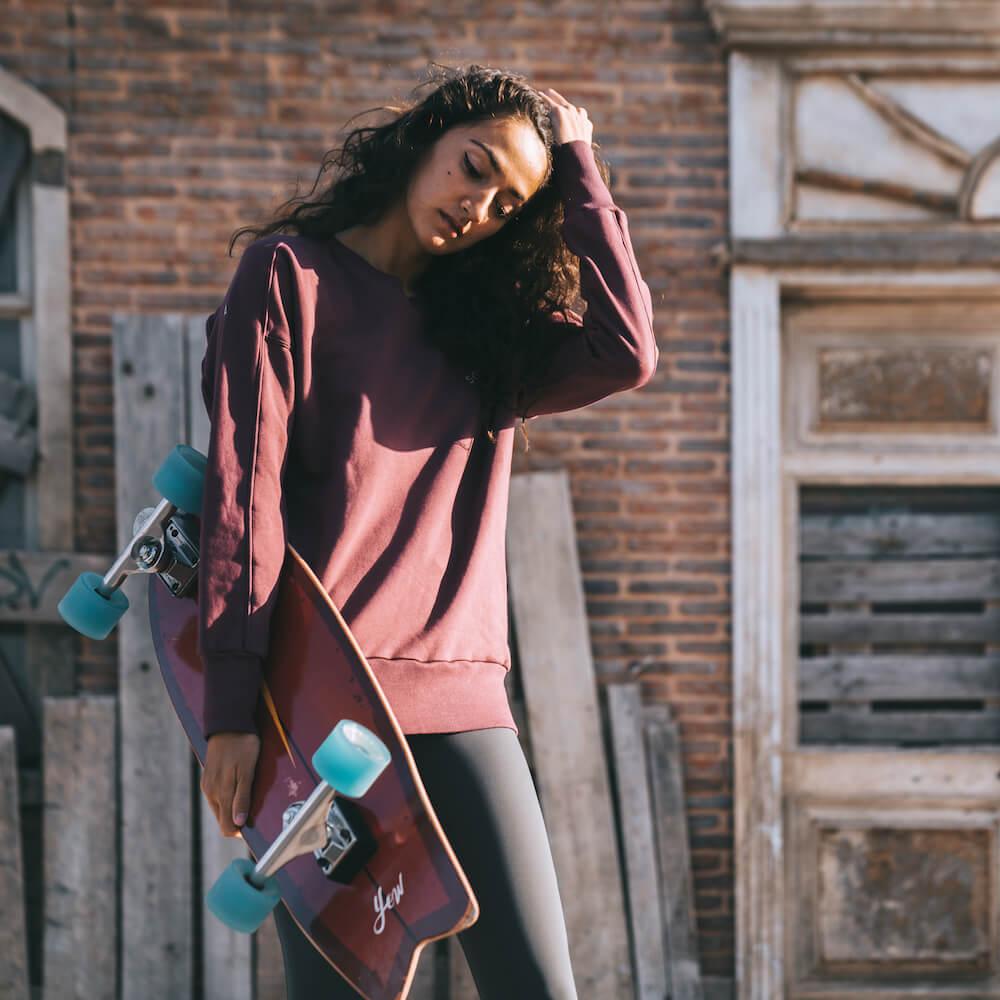 Seay Felpa Girocollo Grape Pomace