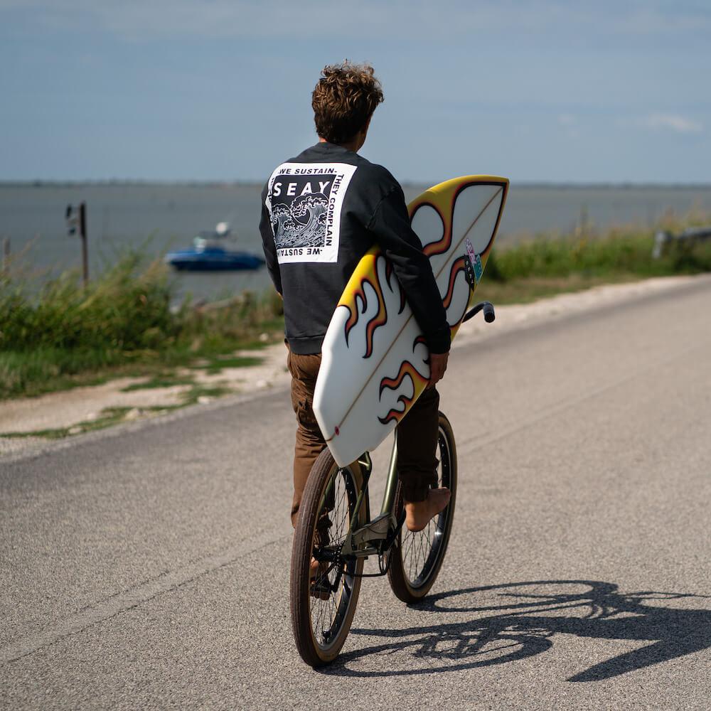 Seay / Felpa Girocollo Nera Pahoa