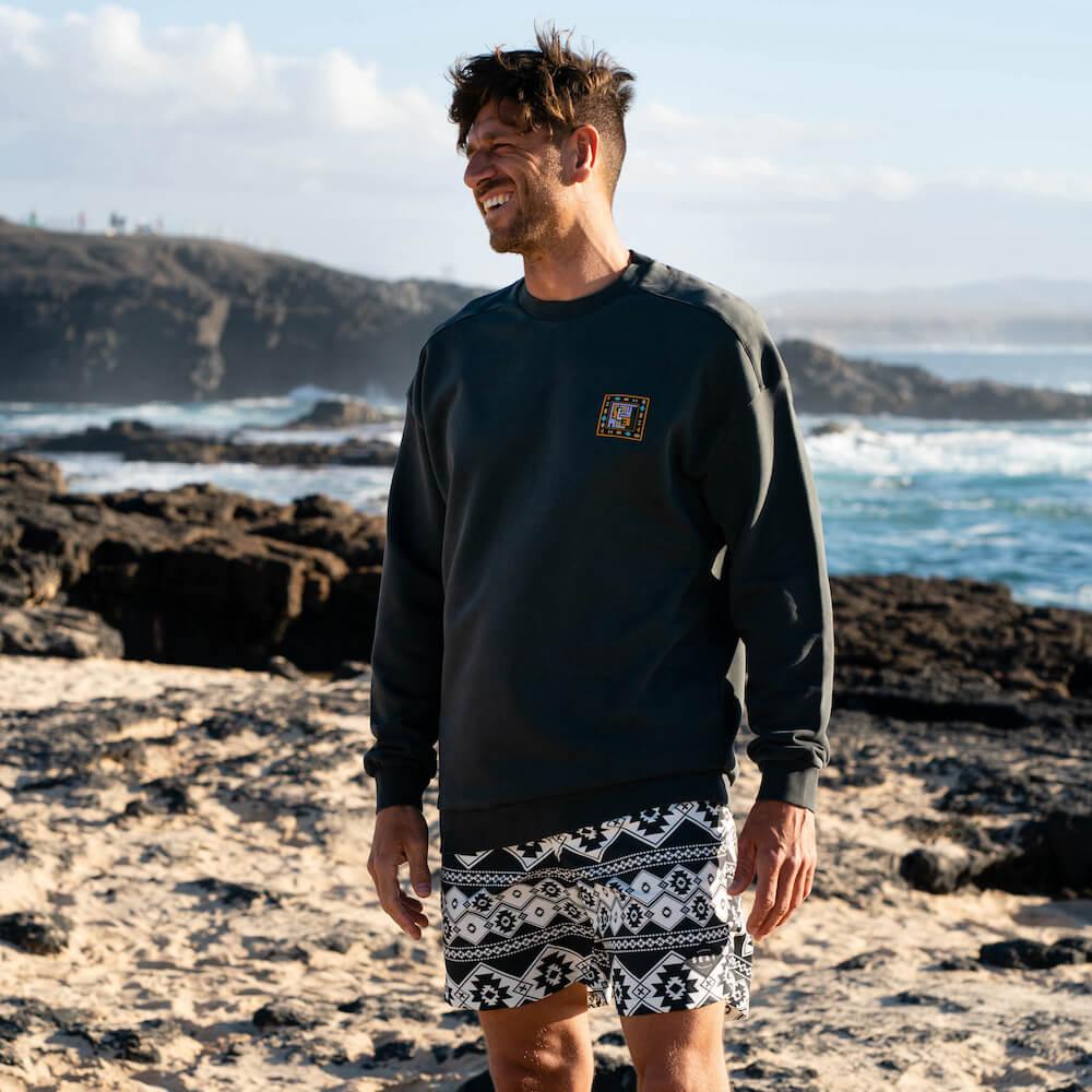 Seay / Felpa Girocollo Nera Pahoa