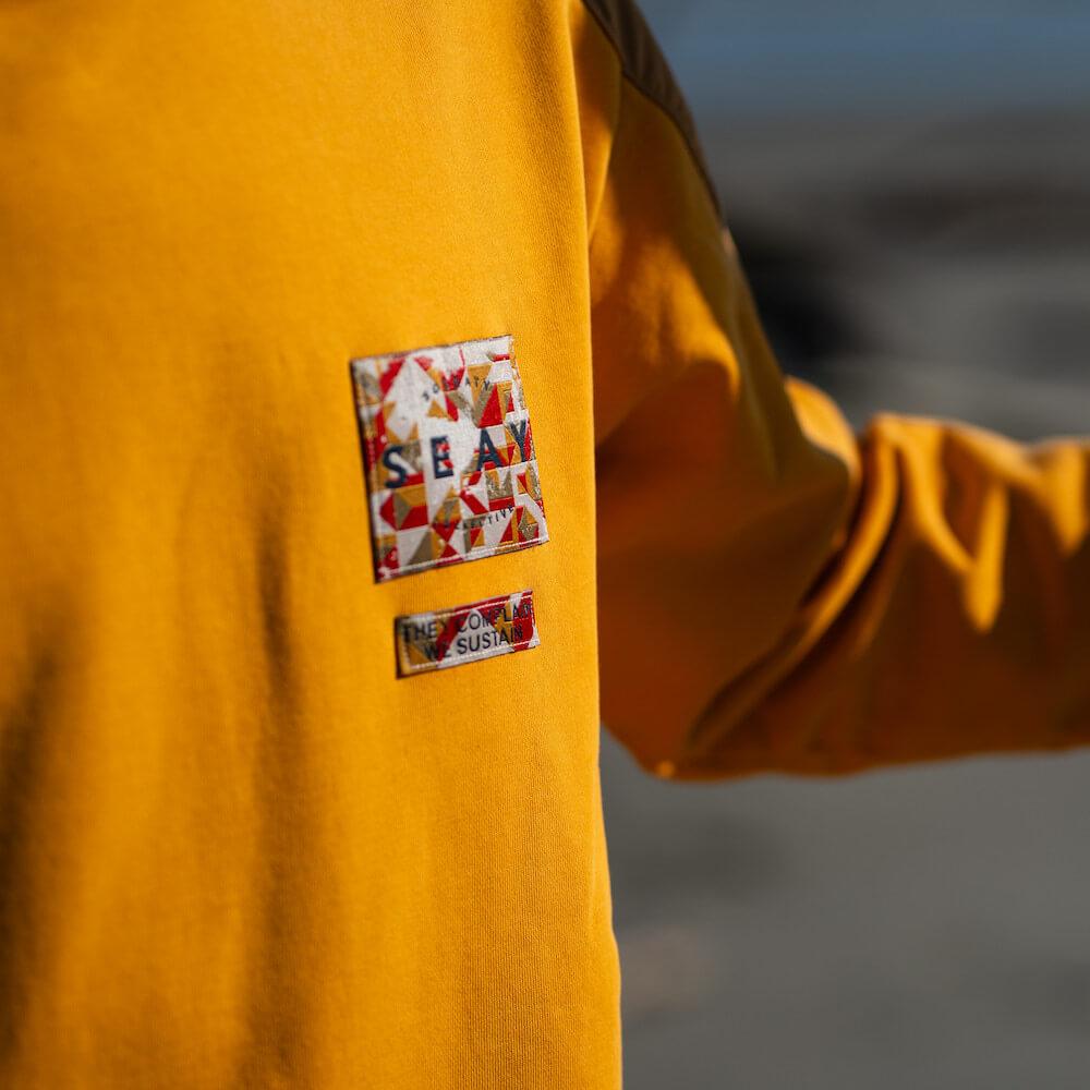 Seay / Felpa Girocollo Ocra Huntington