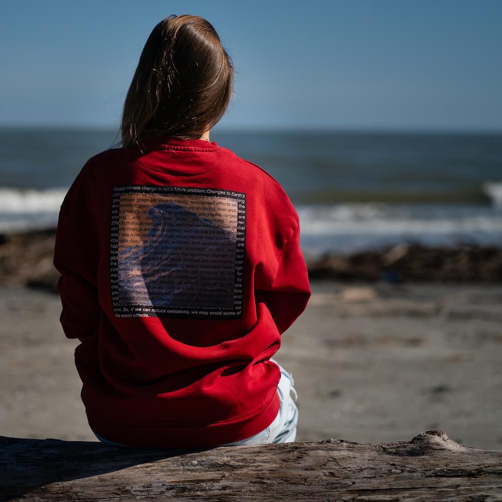 Seay / Felpa Girocollo Rossa Pahoa