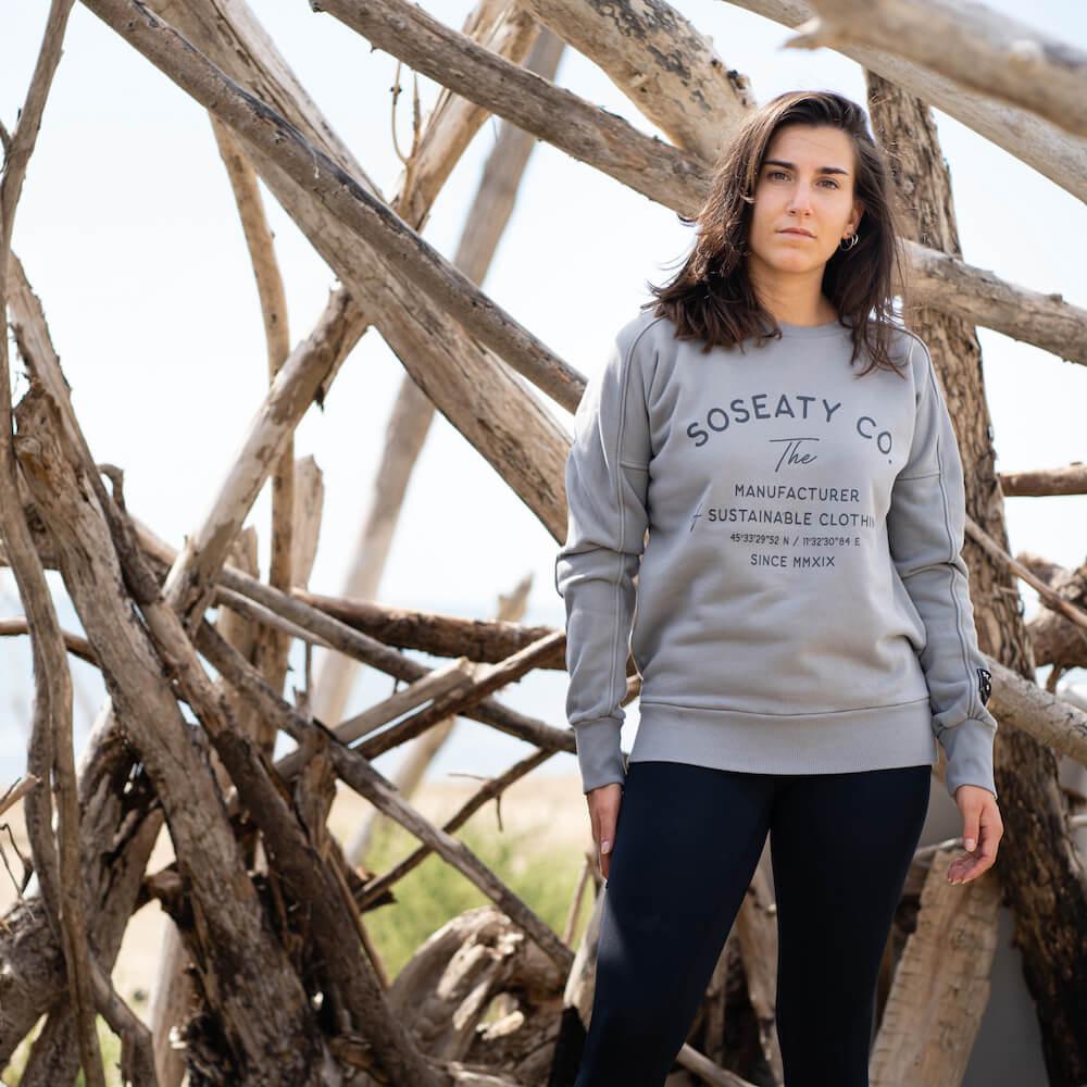 Seay Felpa Girocollo Smoke