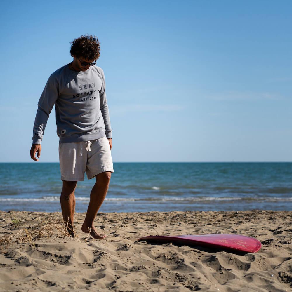 Seay Felpa Girocollo Smoke