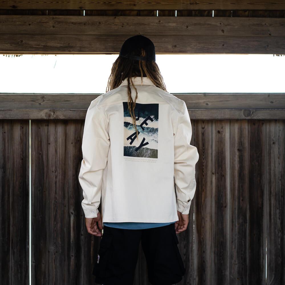 Seay Giacca Denim Crema Break