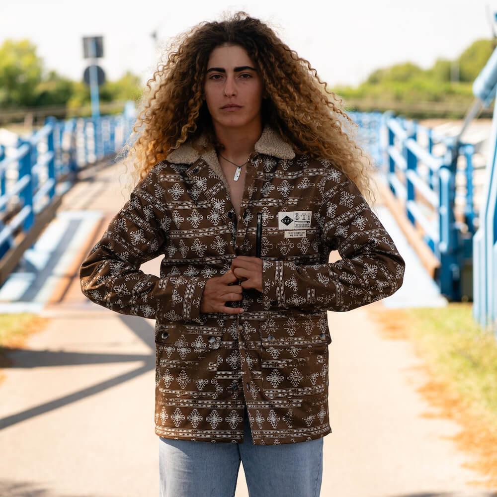 Seay / Giacca Denim Orsetto Marrone Laguna