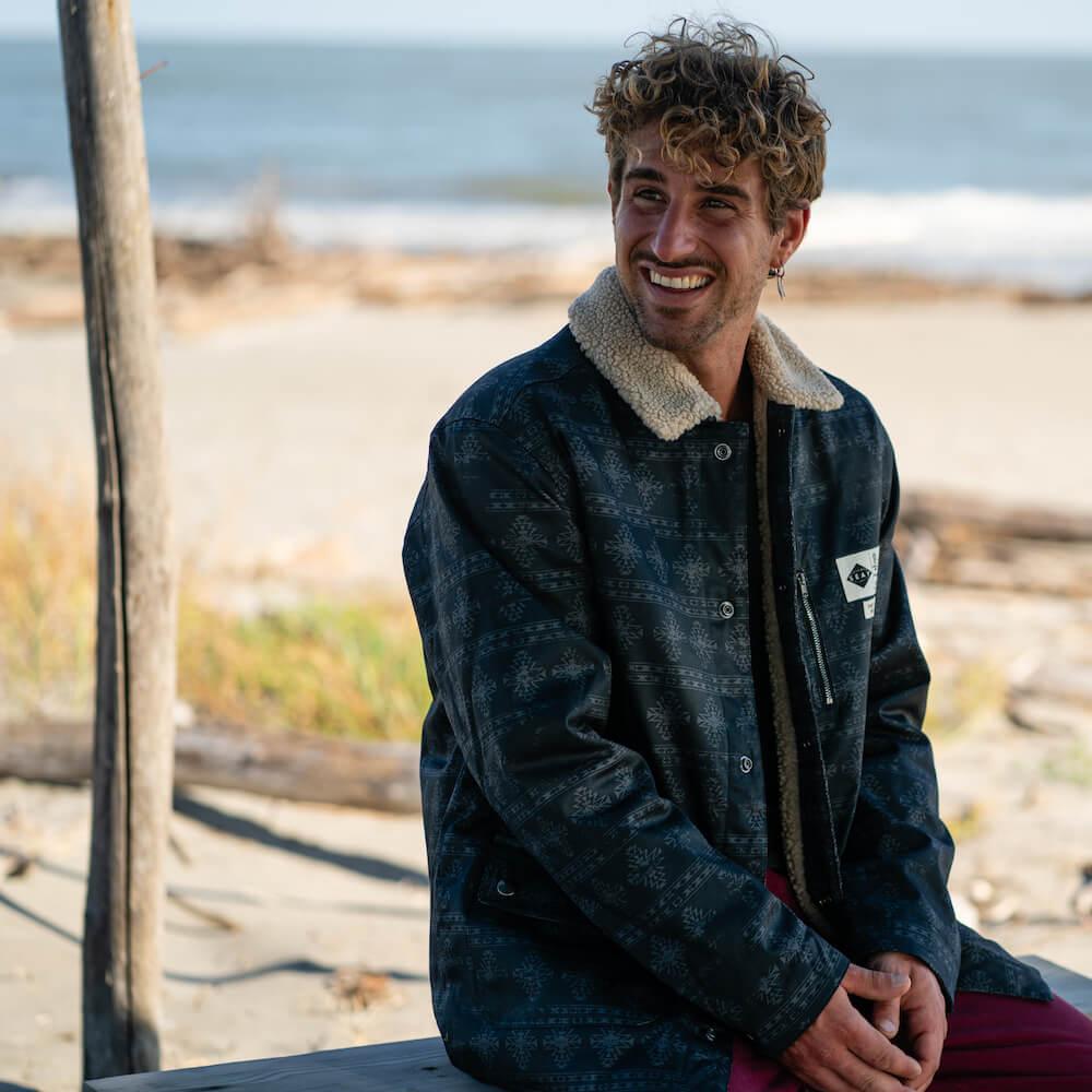 Seay / Giacca Denim Orsetto Nera Laguna