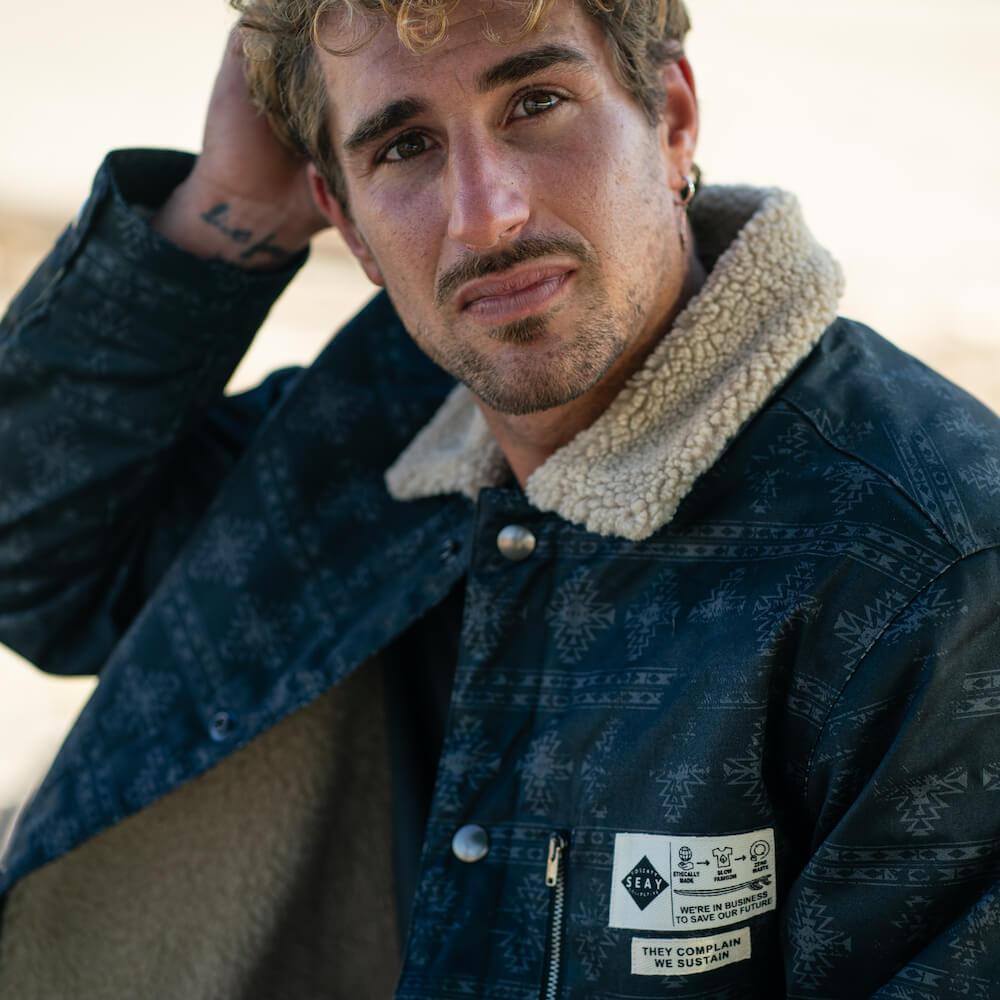 Seay / Giacca Denim Orsetto Nera Laguna