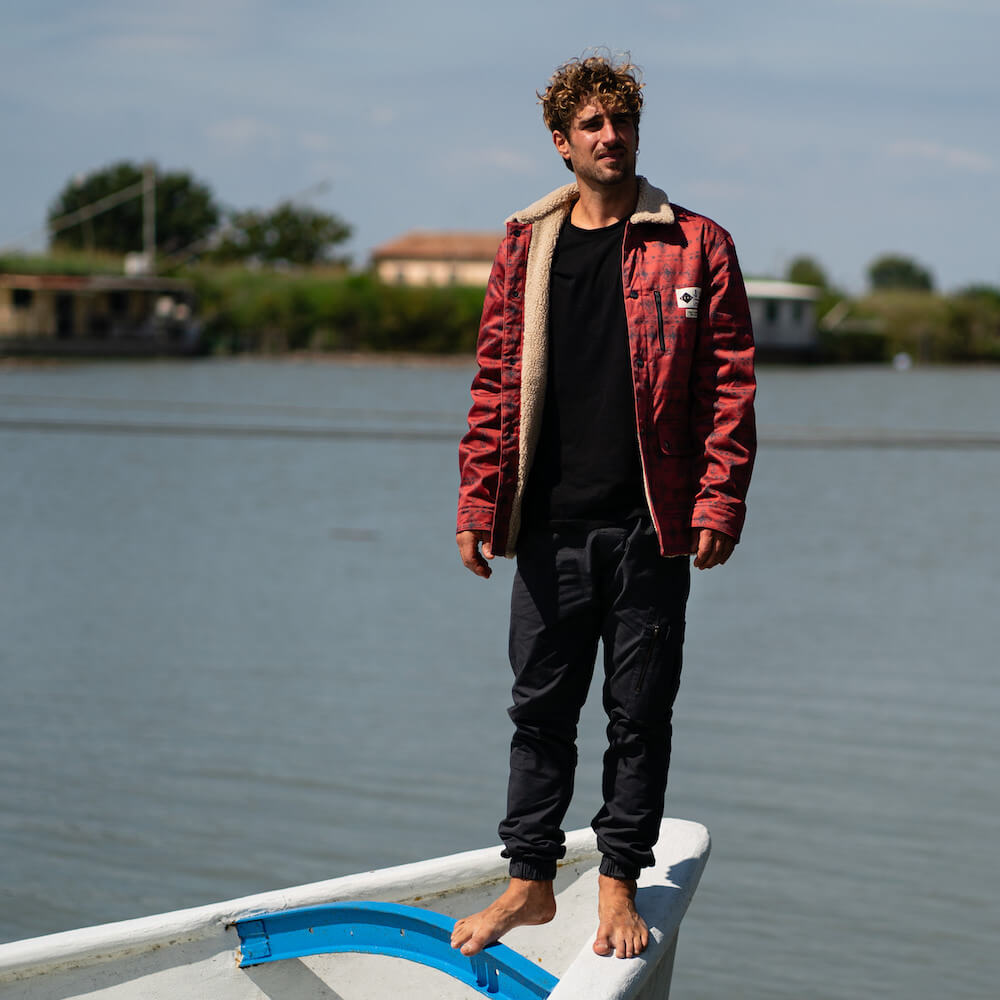 Seay / Giacca Denim Orsetto Rossa Laguna