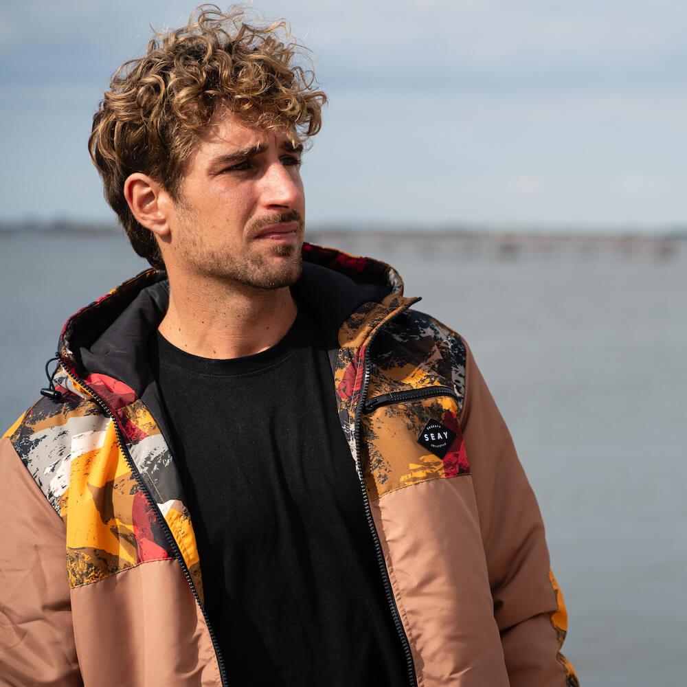 Seay / Giacca Imbottita Marrone Snapper