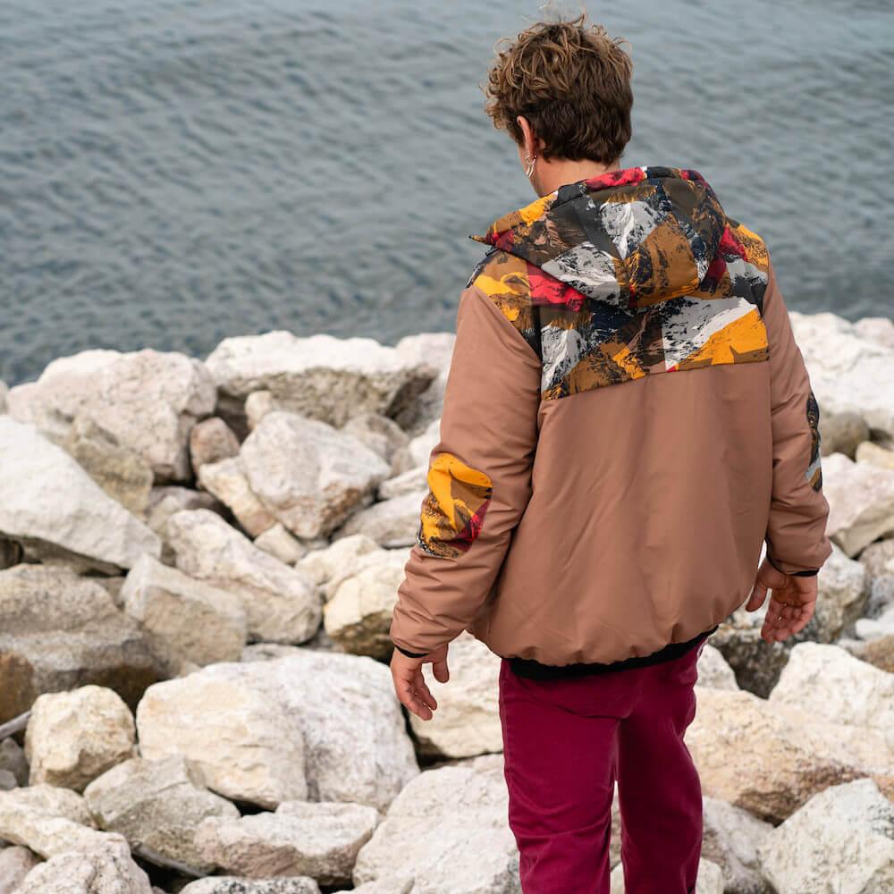 Seay / Giacca Imbottita Marrone Snapper