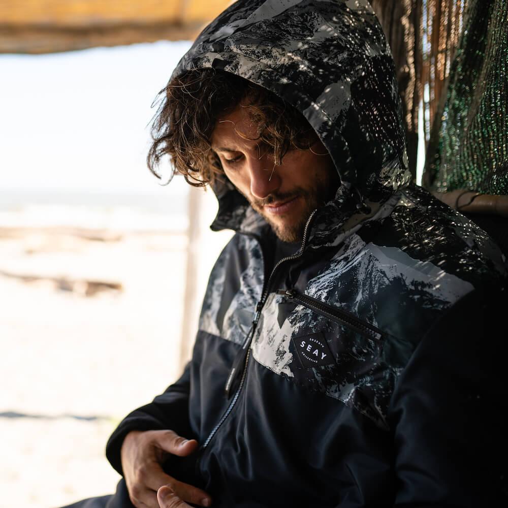 Seay / Giacca Imbottita Nera Snapper