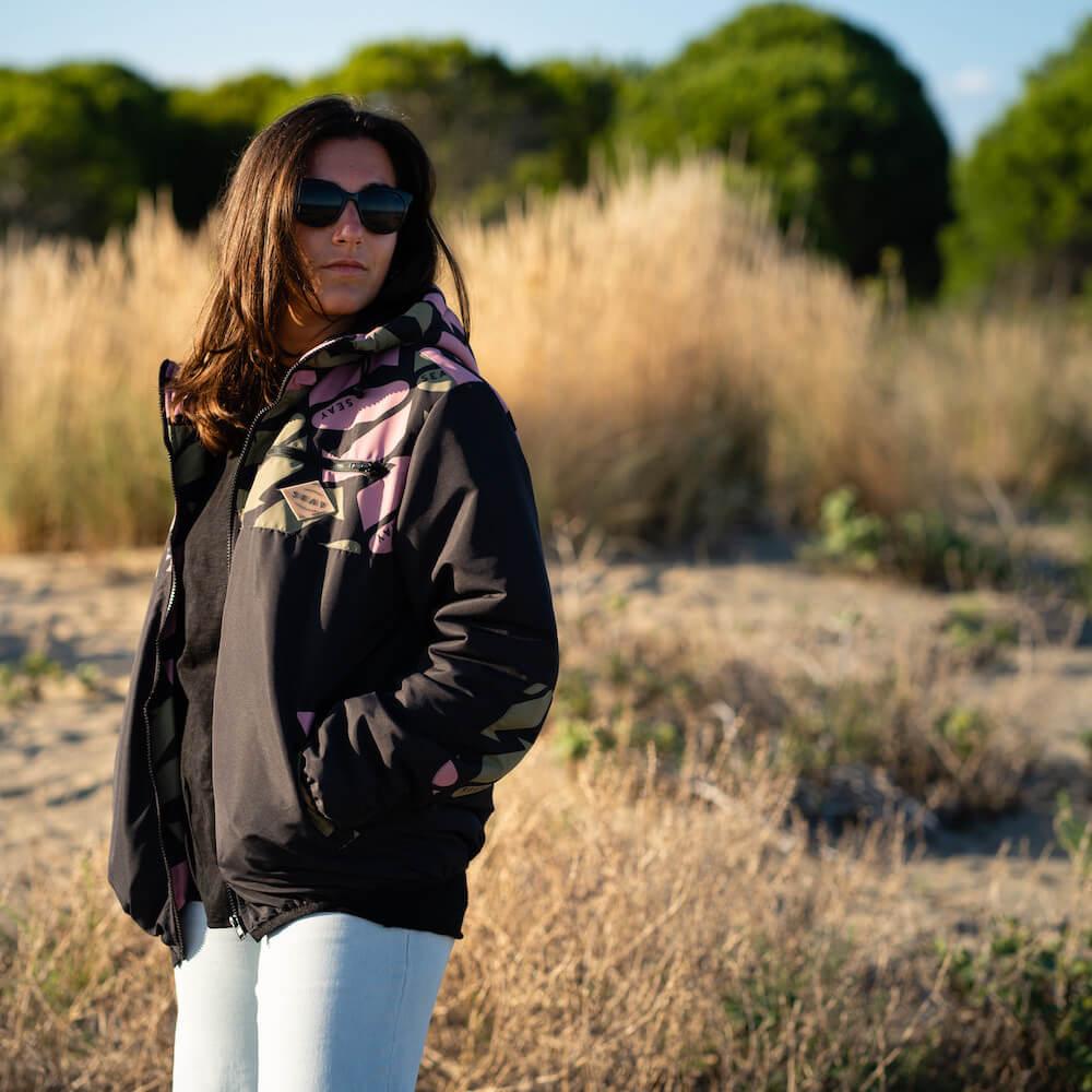 Seay Giacca Imbottita Nera Snapper