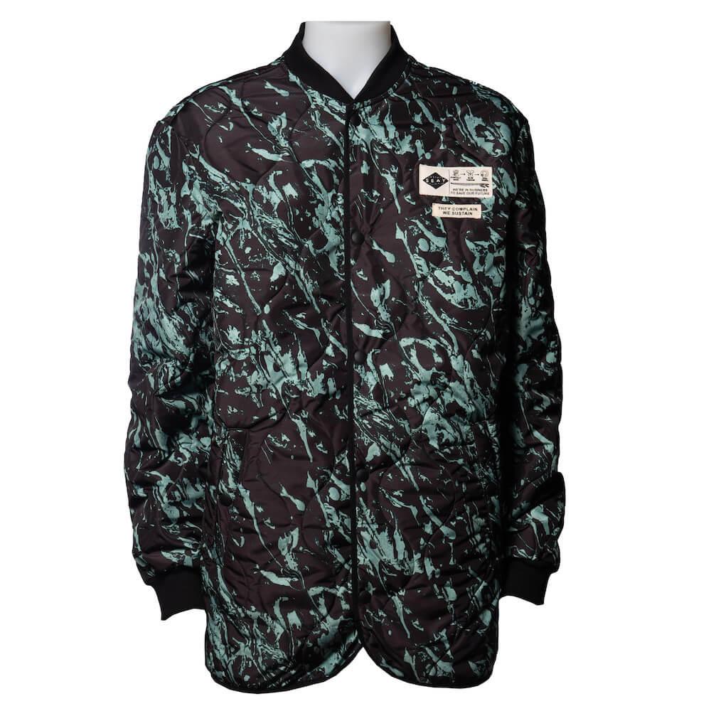 Seay / Giacca Lunga Trapuntata Nera