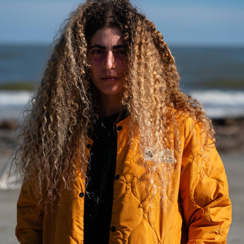 Seay / Giacca Lunga Trapuntata Ocra