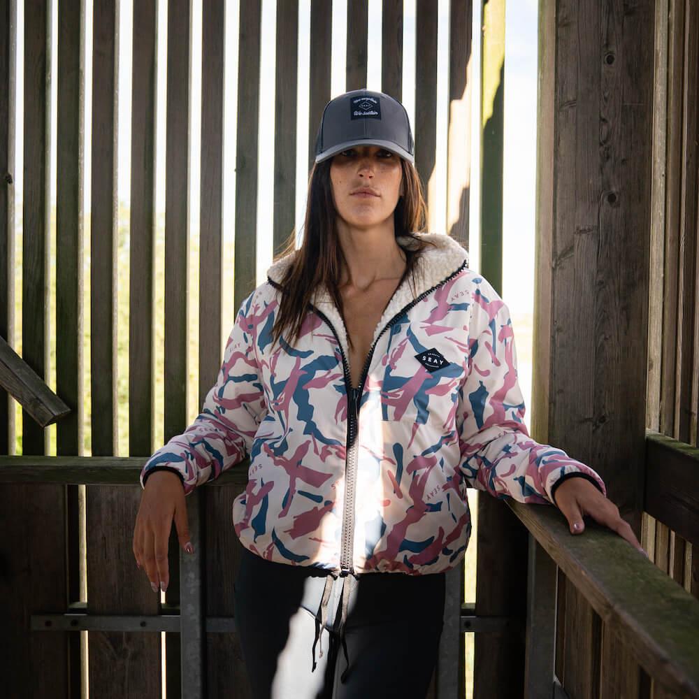 Seay Giacca Orsetto Reversibile Panna