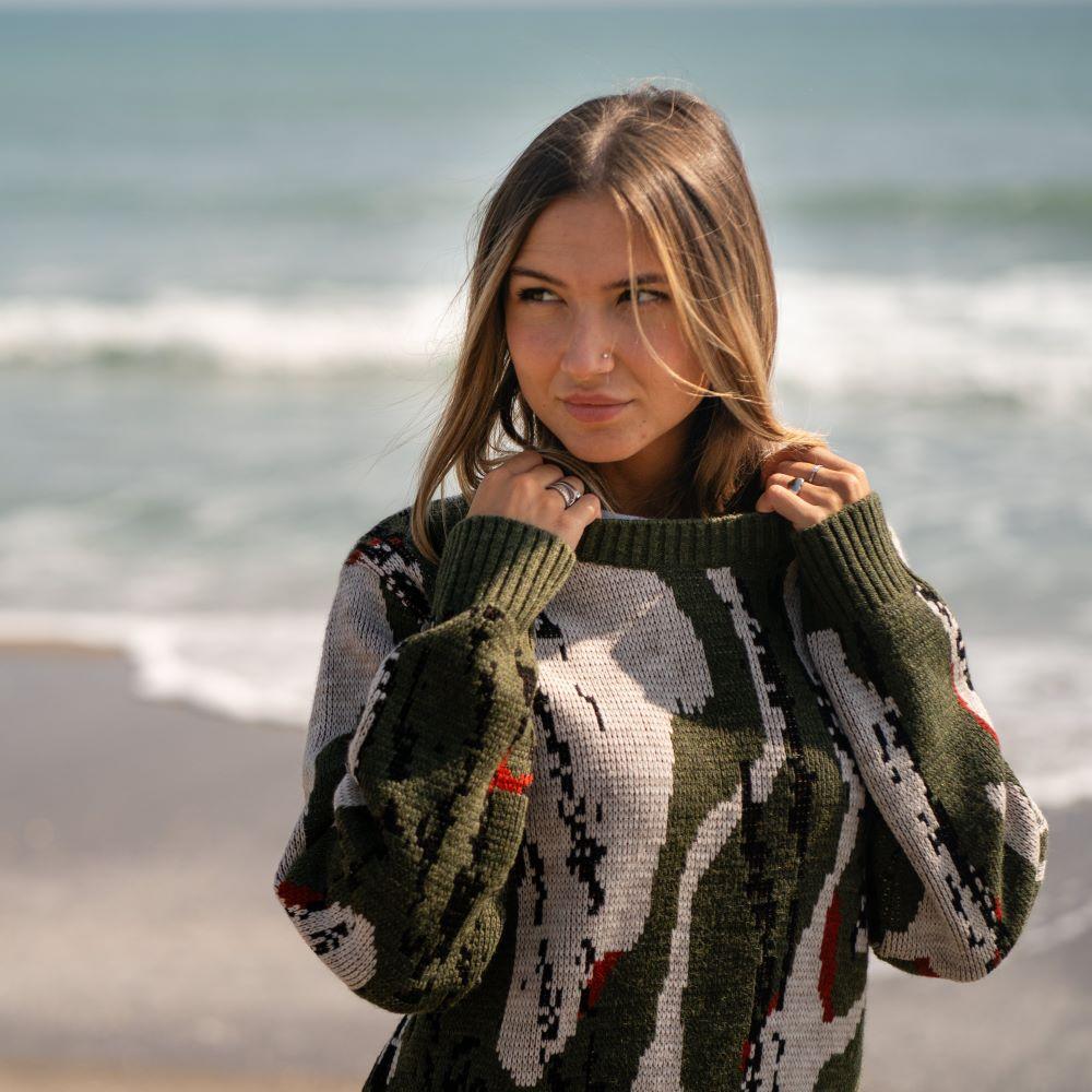 Seay / Maglione Allover Wood Tonga