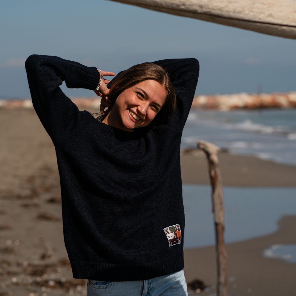 Seay / Maglione Blu Navy Tonga