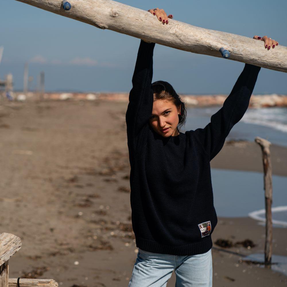 Seay / Maglione Blu Navy Tonga