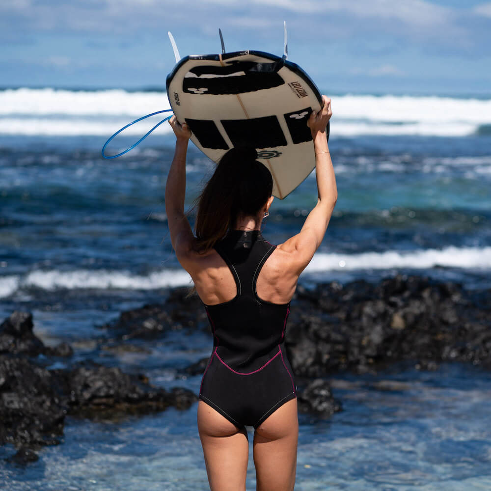 Seay / Muta Corta Nera Zip Frontale