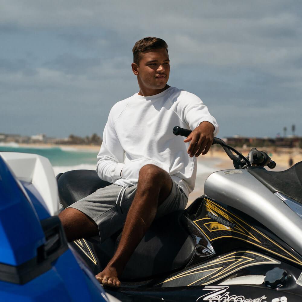 Seay Pantaloncino Corto Felpa Grigio Iokepa