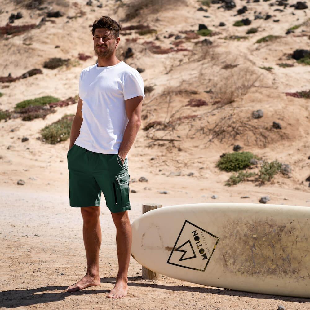 Seay / Pantalone Corto Verde Muschio Makassar