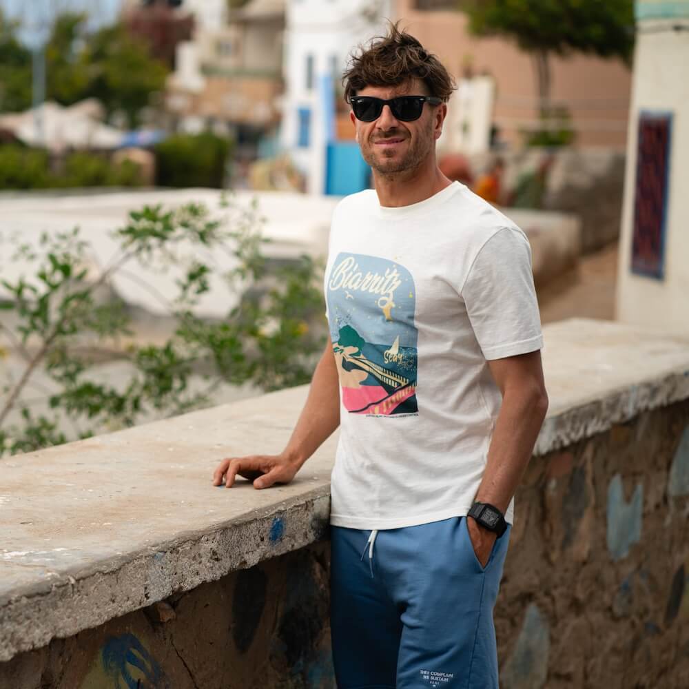 Seay / Pantalone In Felpa Corto Blu Bamboo