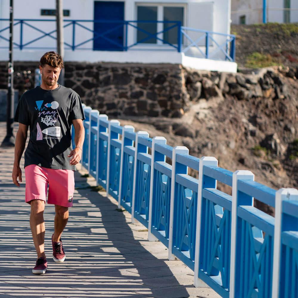 Seay / Pantalone In Felpa Corto Ciliegia Iokepa