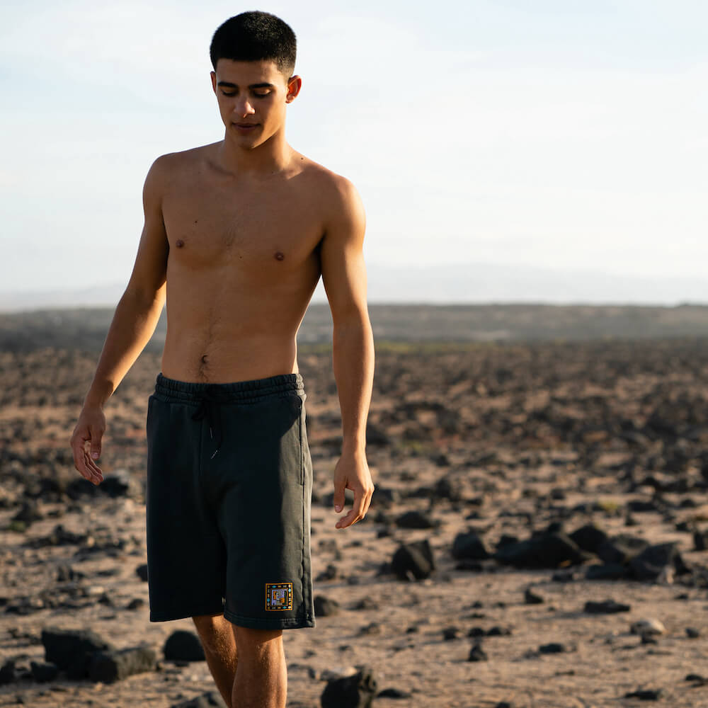 Seay / Pantalone In Felpa Corto Nero Iokepa