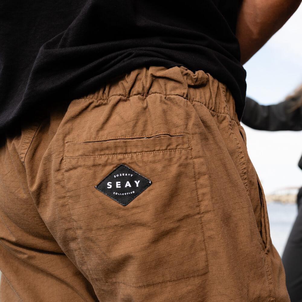 Seay / Pantalone Lungo Cargo Marrone Byron