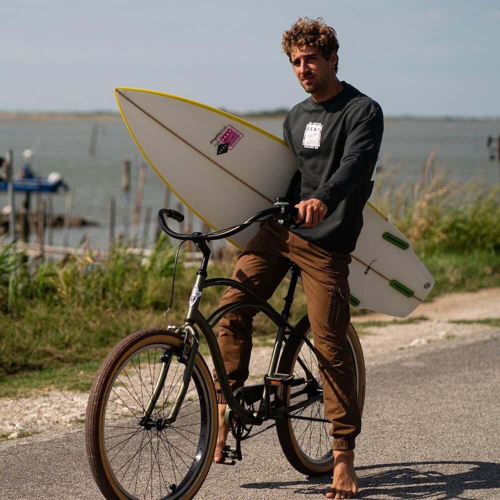 Seay / Pantalone Lungo Cargo Marrone Byron