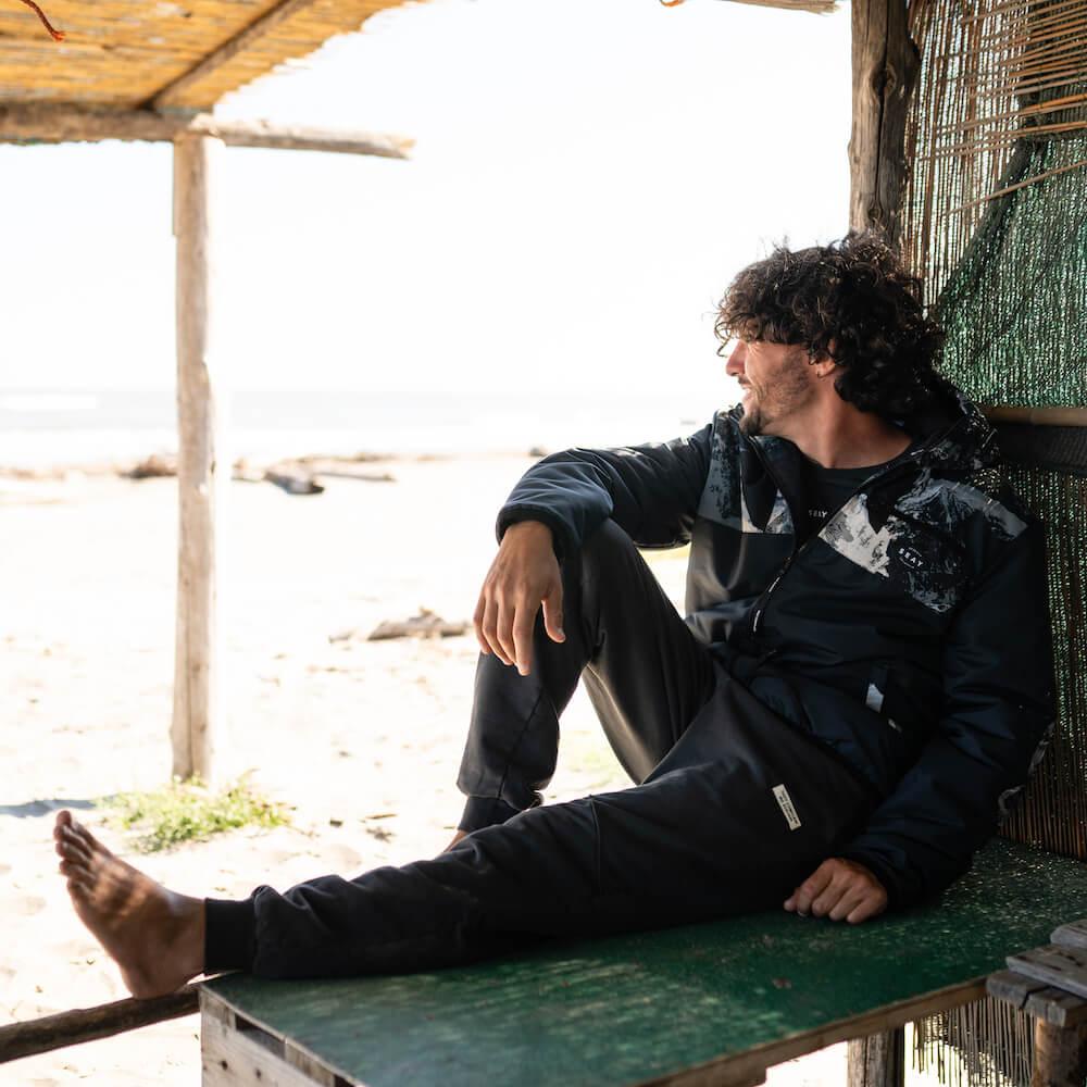 Seay / Pantalone Lungo In Felpa Nero Reyes