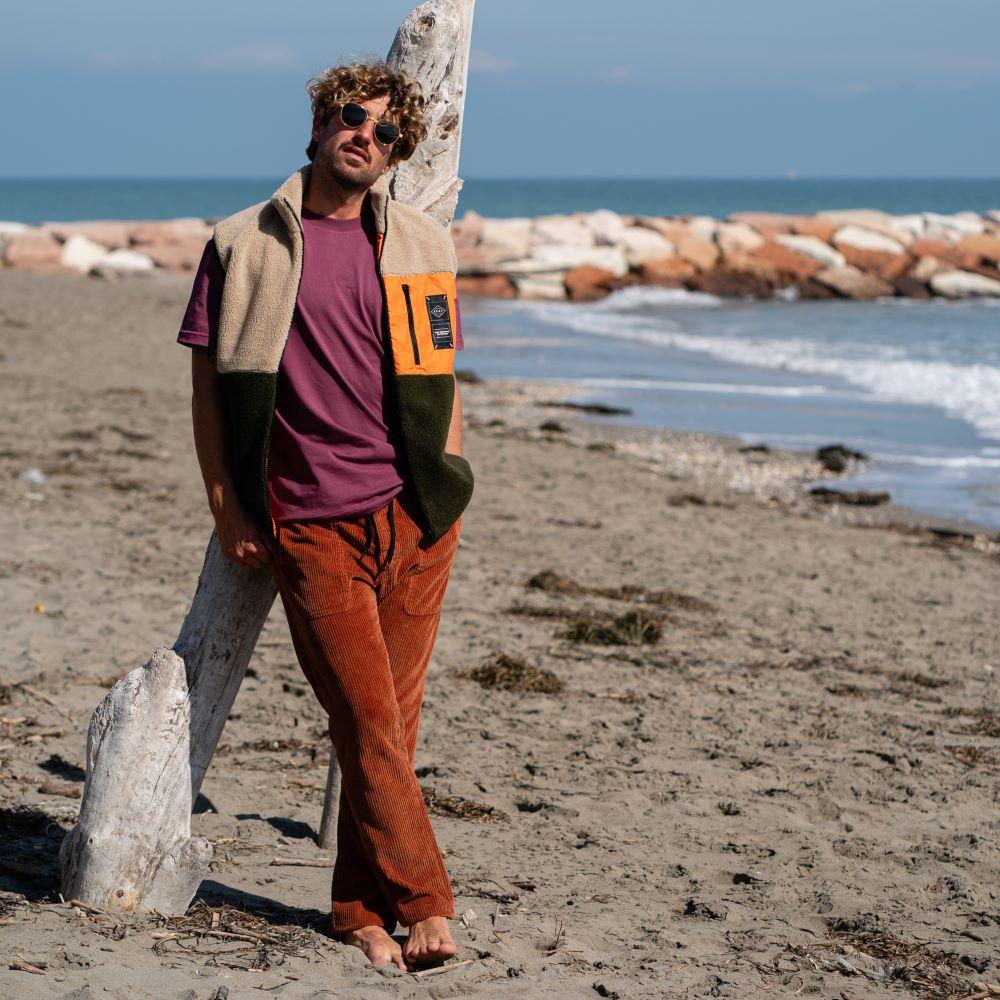 Seay / Pantalone Lungo Velluto Biscotto