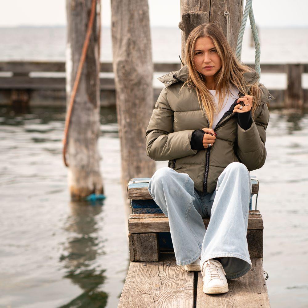 Seay / Piumino Sea Turtle Con Cappuccio