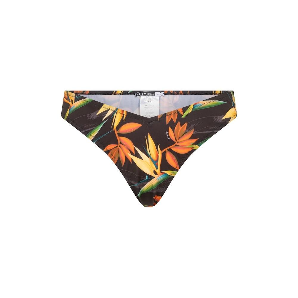 Seay / Slip Bikini Brasiliano Nero Bird Of Paradise