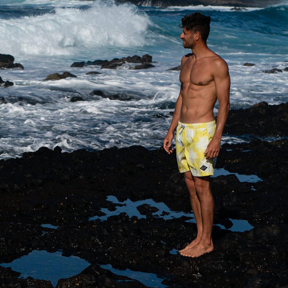 Seay / Swim Boxer Medio Giallo Soffioni