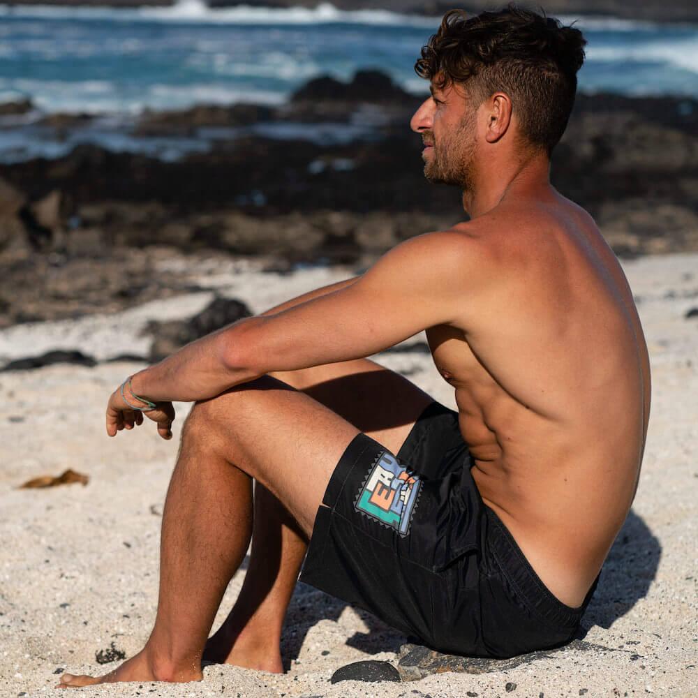 Seay / Swim Boxer Medio Nero Akaup