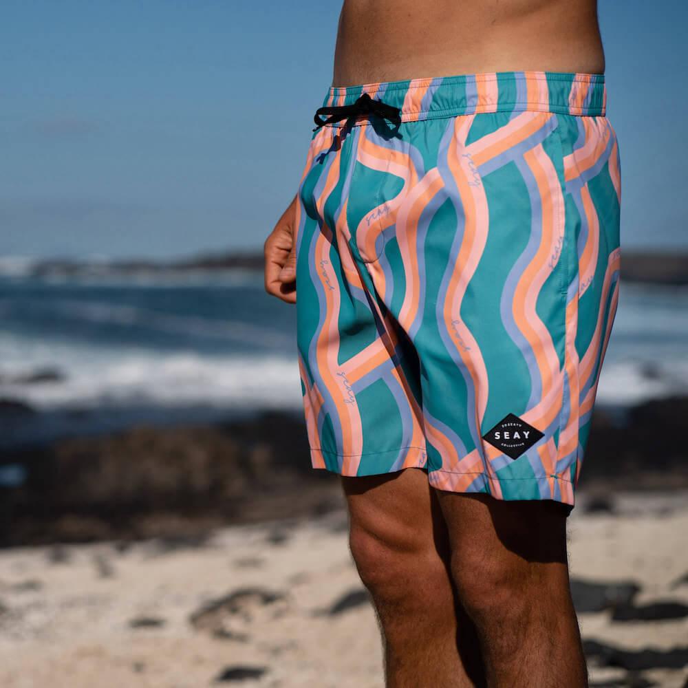 Seay / Swim Boxer Medio Verde Onde Akau