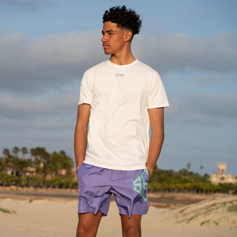 Seay Swim Boxer Medio Viola Diamond