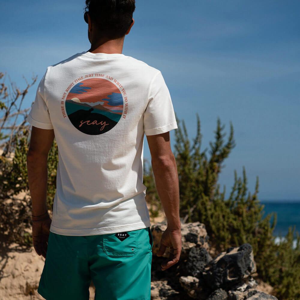 Seay / T-Shirt Bianco Naturale Kaleo