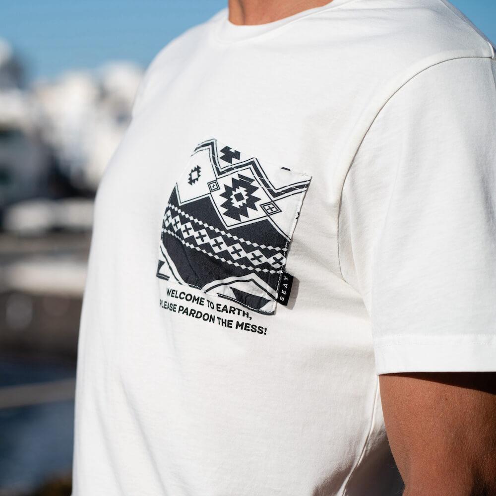 Seay / T-Shirt Bianco Naturale Kaleo Unisex