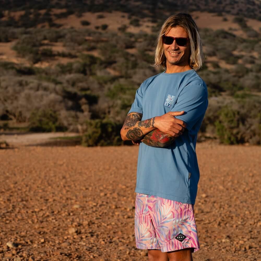 Seay / T-Shirt Blu Bamboo