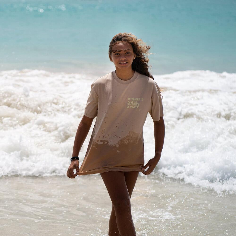 Seay T-Shirt Cappuccino Pohaku