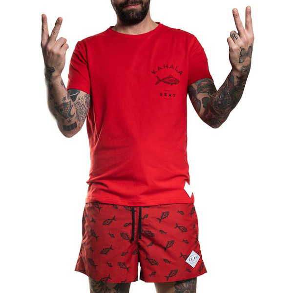 Seay T-Shirt Kahala Fish Rossa