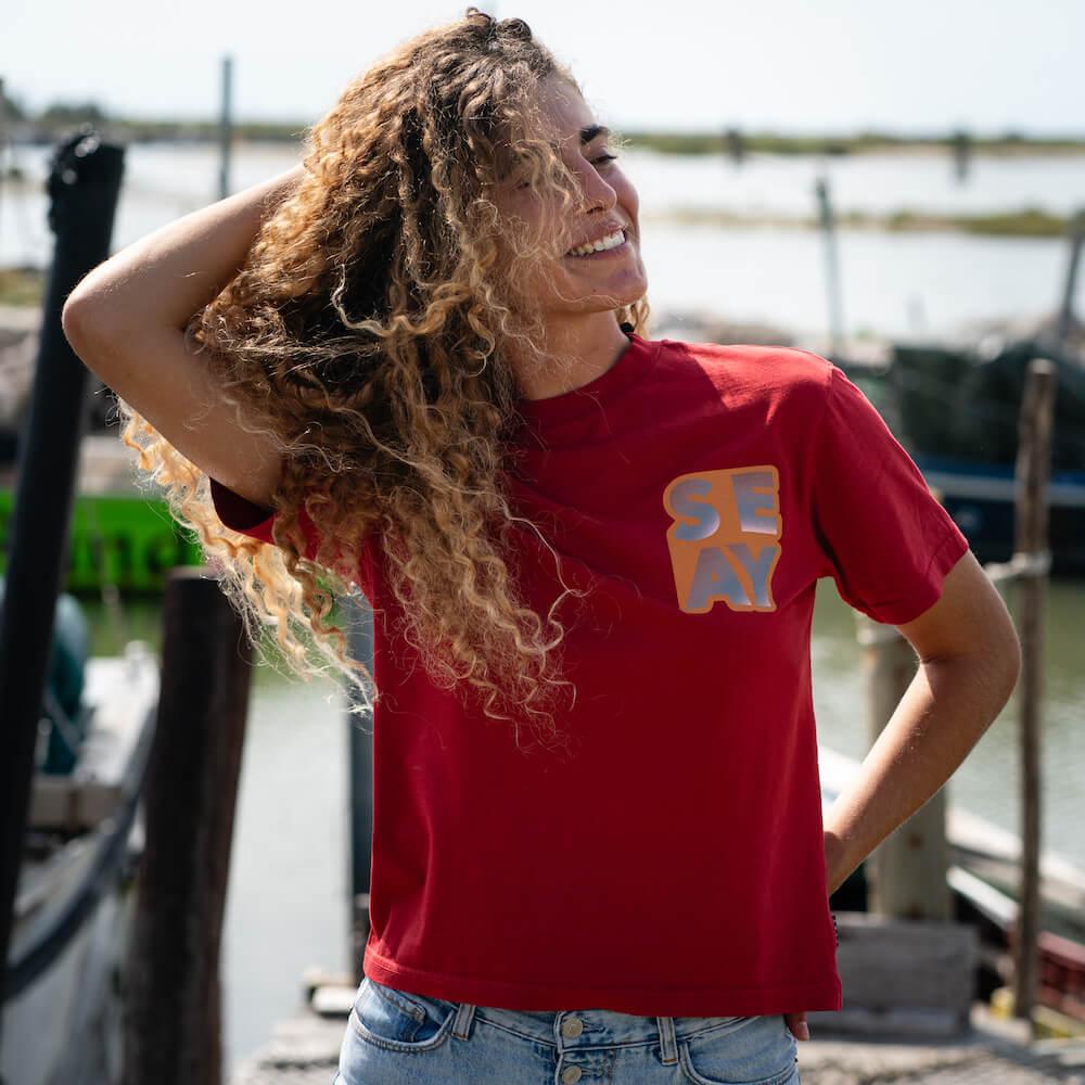 Seay / T-Shirt Loose Fit Rossa