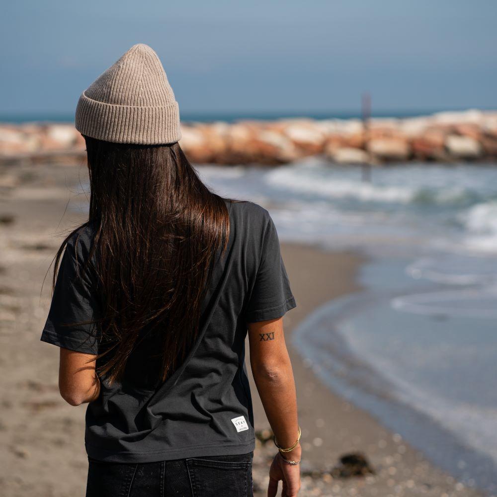 Seay / T-shirt Nera Delavé