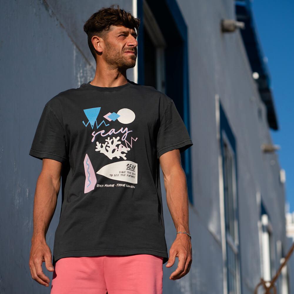 Seay / T-Shirt Nera Ikaika