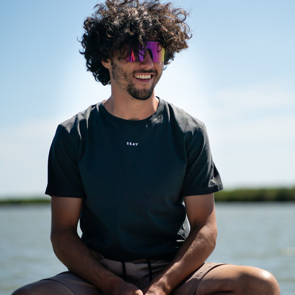 Seay / T-Shirt Nera Ikaika